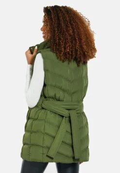 Threadbare Thb Cruz Funnel Neck - Bodywarmer - Khaki -eleanor & daniel 85c3217fc4e2489bba933dca40296717