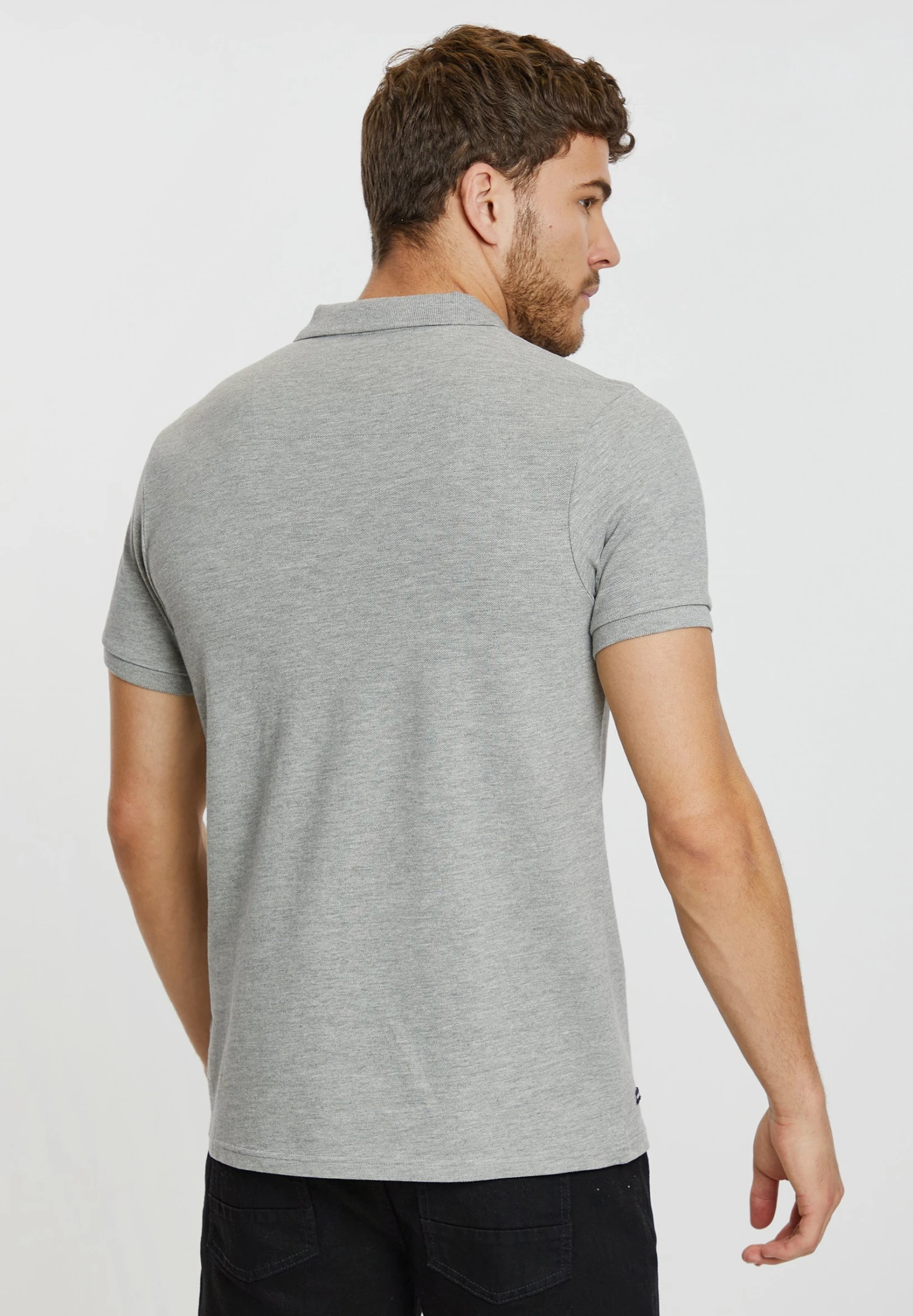 Threadbare Regna - Poloshirt - Grey Marl 5 Threadbare Regna - Poloshirt - Grey Marl - Afbeelding 3
