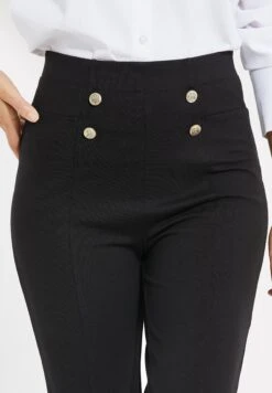 Threadbare Thb William With Military Button - Broek - Black -eleanor & daniel 8ab4f4cabf5641eda7646a234a2091d9