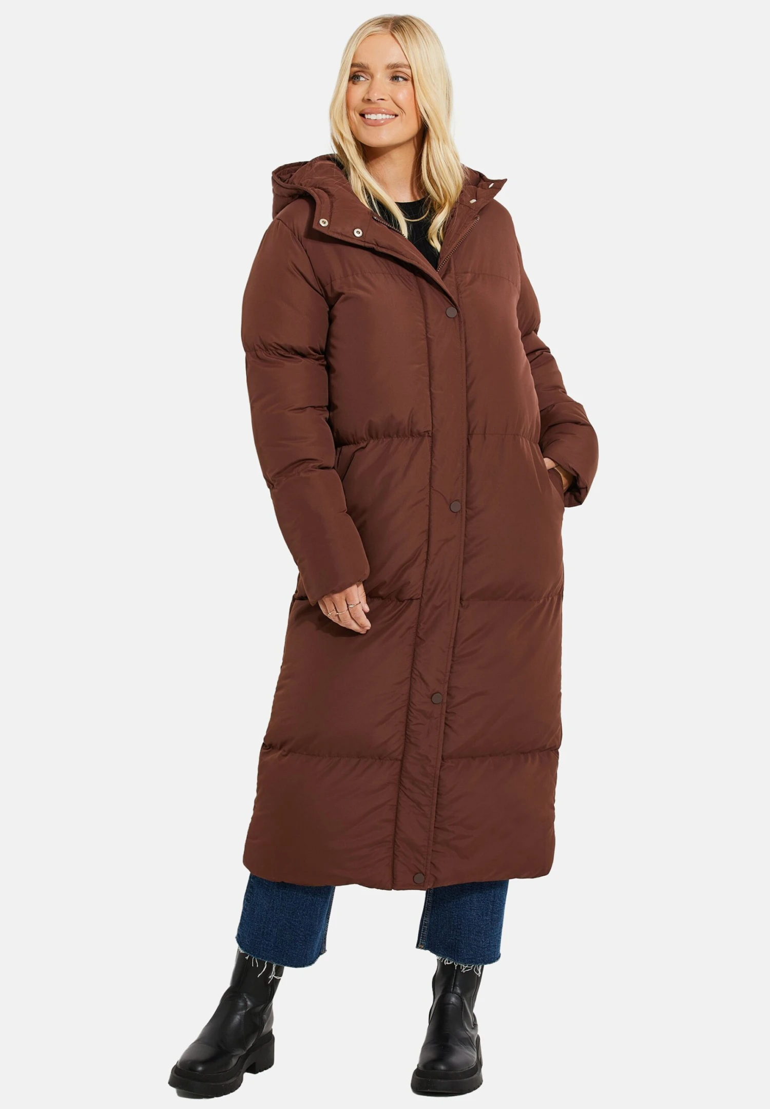 Threadbare Jodie - Winterjas - Bitter Choc 4 Threadbare Jodie - Winterjas - Bitter Choc - Afbeelding 2