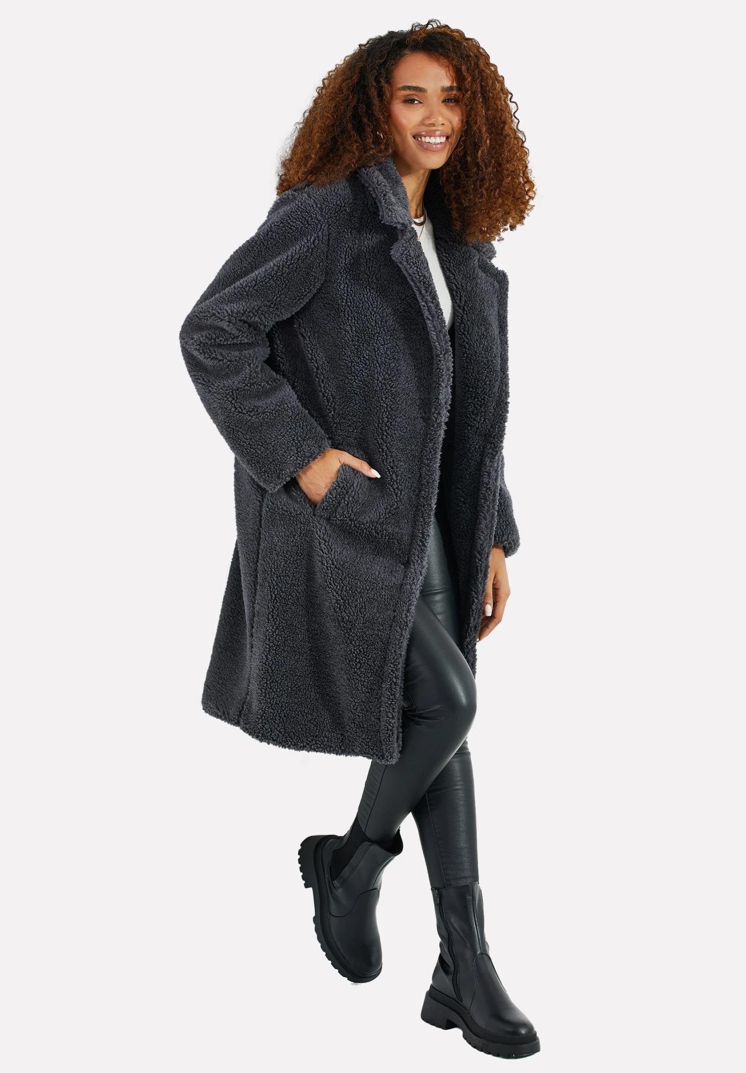 Threadbare Bear - Winterjas - Charcoal 4 Threadbare Bear - Winterjas - Charcoal - Afbeelding 2