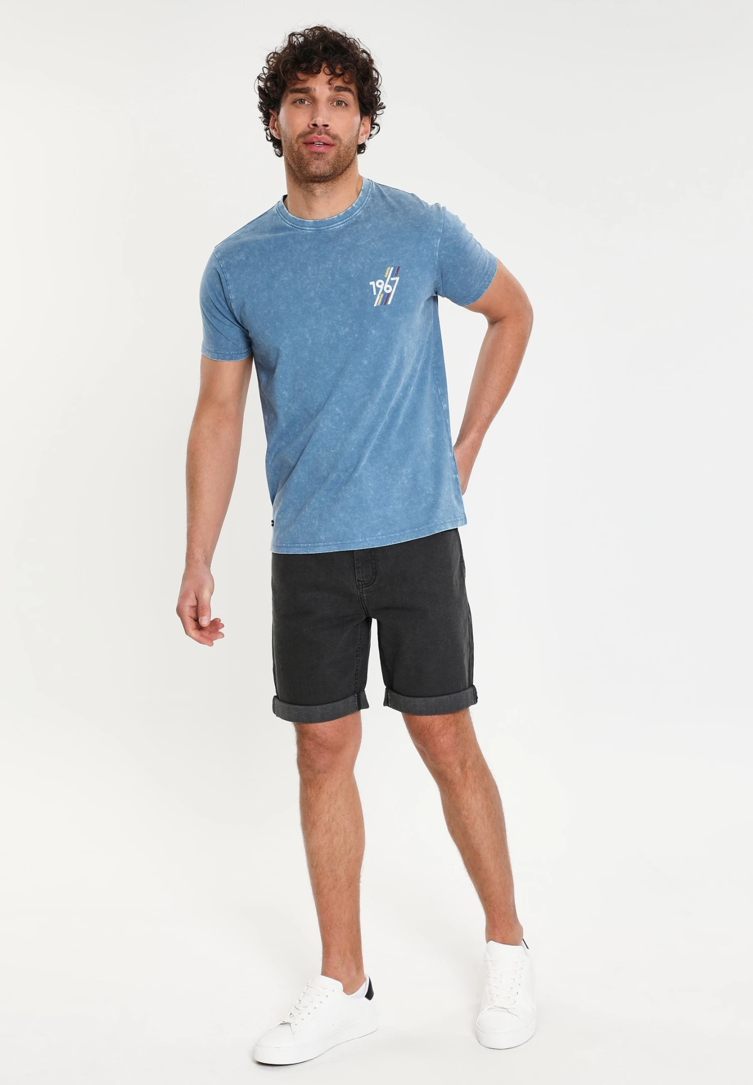 Threadbare Thb Burt - Jeansshort - Black 4 Threadbare Thb Burt - Jeansshort - Black - Afbeelding 2