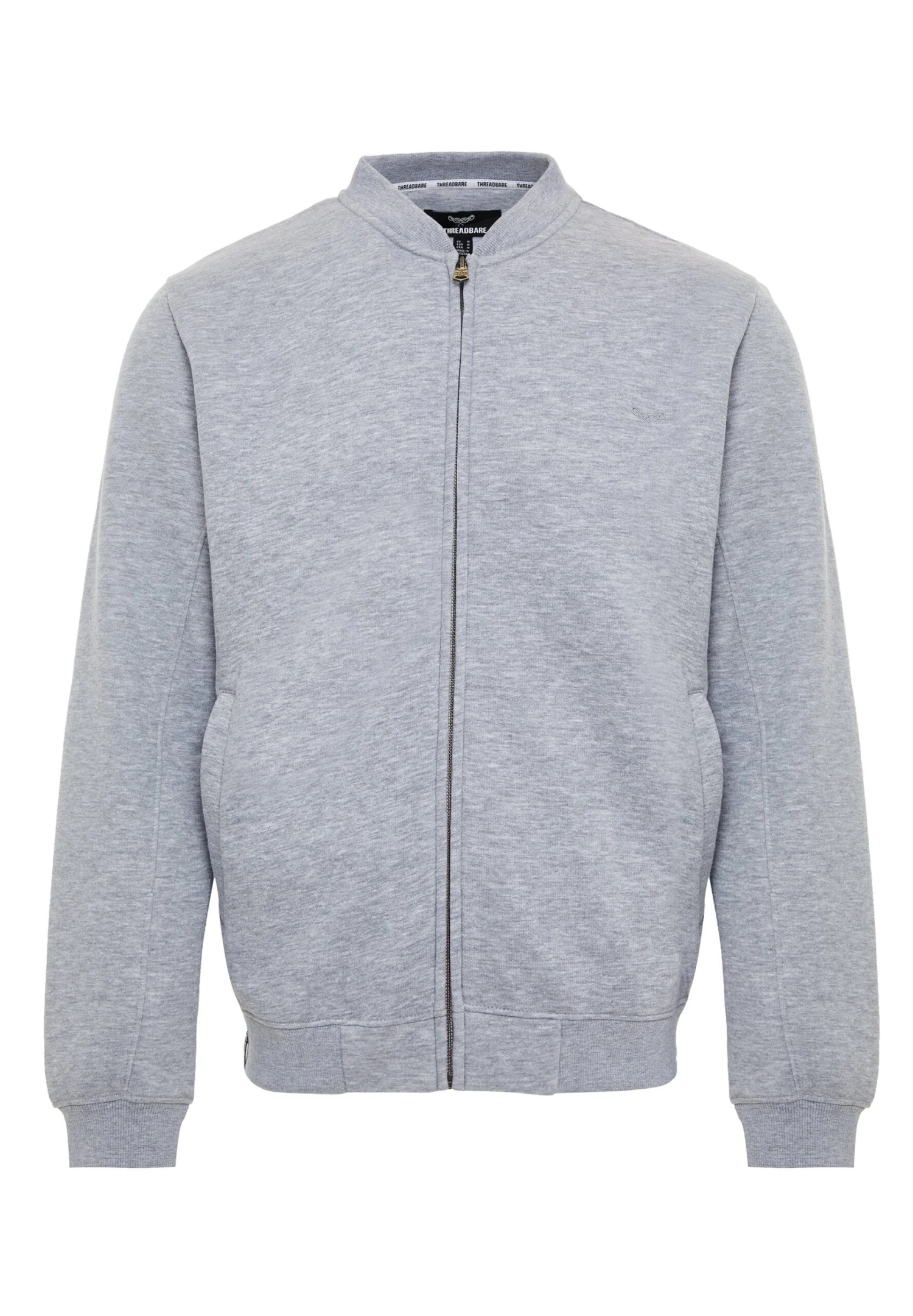 Threadbare Thb Jeter - Sweater Met Rits - Grey Marl 7 Threadbare Thb Jeter - Sweater Met Rits - Grey Marl - Afbeelding 5