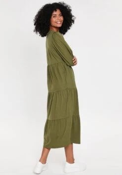 Threadbare Finn Midi Tiered - Jurk - Olive 8 Threadbare Finn Midi Tiered - Jurk - Olive -eleanor & daniel 926d946ed4d14294bf19279c9c96f03d