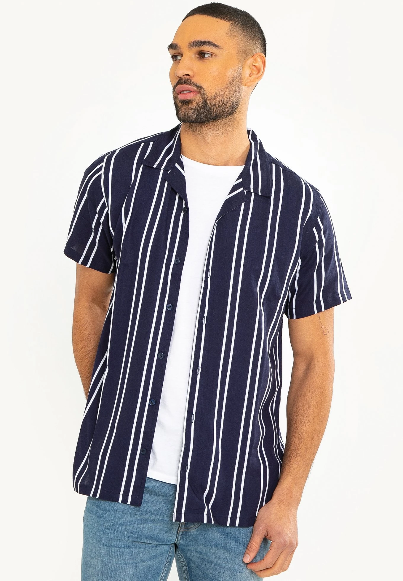 Threadbare Merlot Pk A - Overhemd - Blau 6 Threadbare Merlot Pk A - Overhemd - Blau - Afbeelding 4