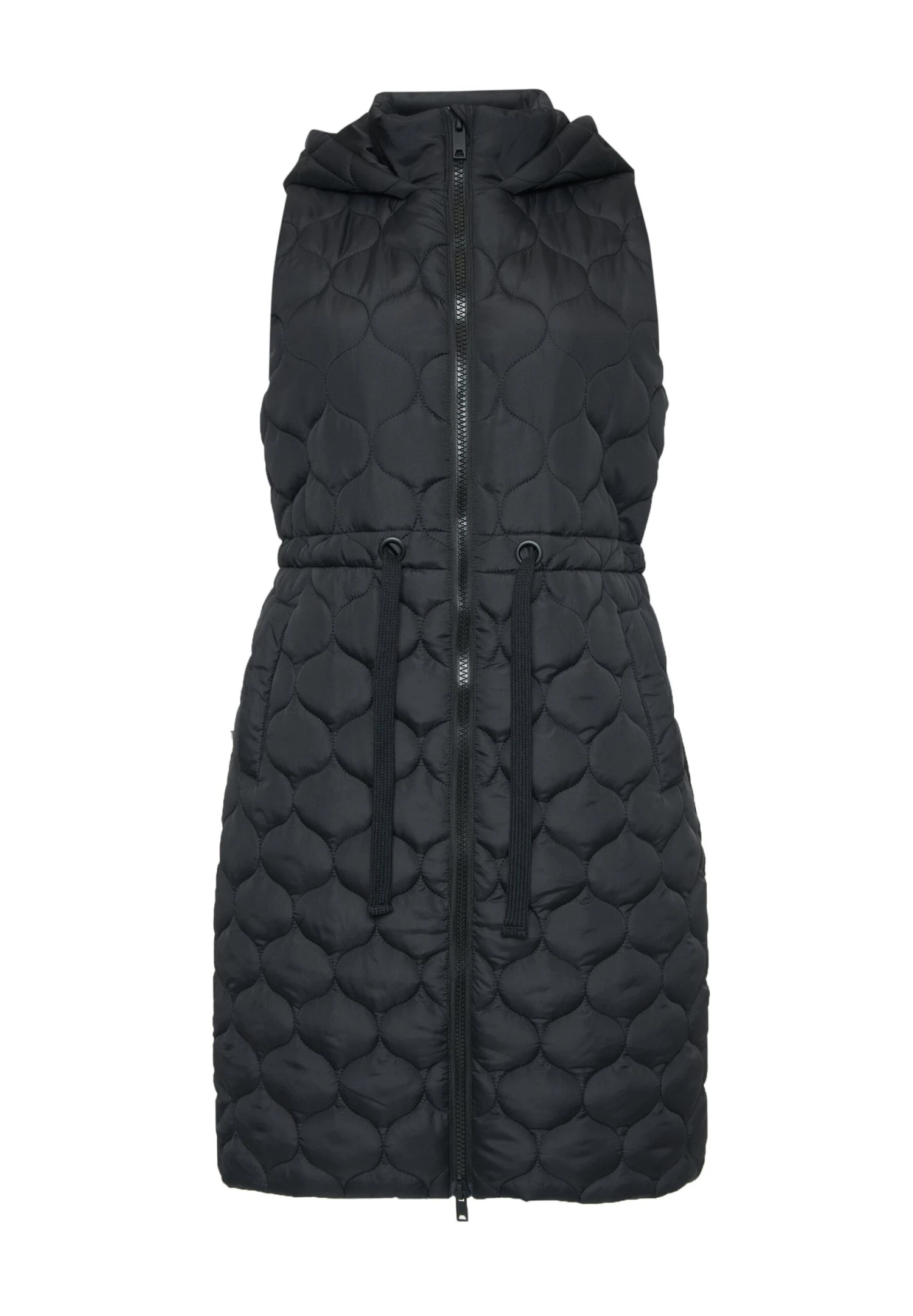Threadbare Lange Crush Quilted - Bodywarmer - Schwarz 7 Threadbare Lange Crush Quilted - Bodywarmer - Schwarz - Afbeelding 5