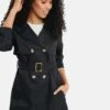 Threadbare Trenchcoat - Black