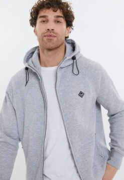 Threadbare Zip Through Radium - Sweater Met Rits - Grey Marl -eleanor & daniel 9918c0a1885b4242b8208d33a94158da