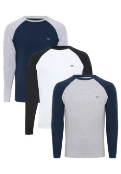 Threadbare 3Er Pack - Longsleeve - Blau -eleanor & daniel 9bb9cad4cab14611b0f10109acc4e3fc