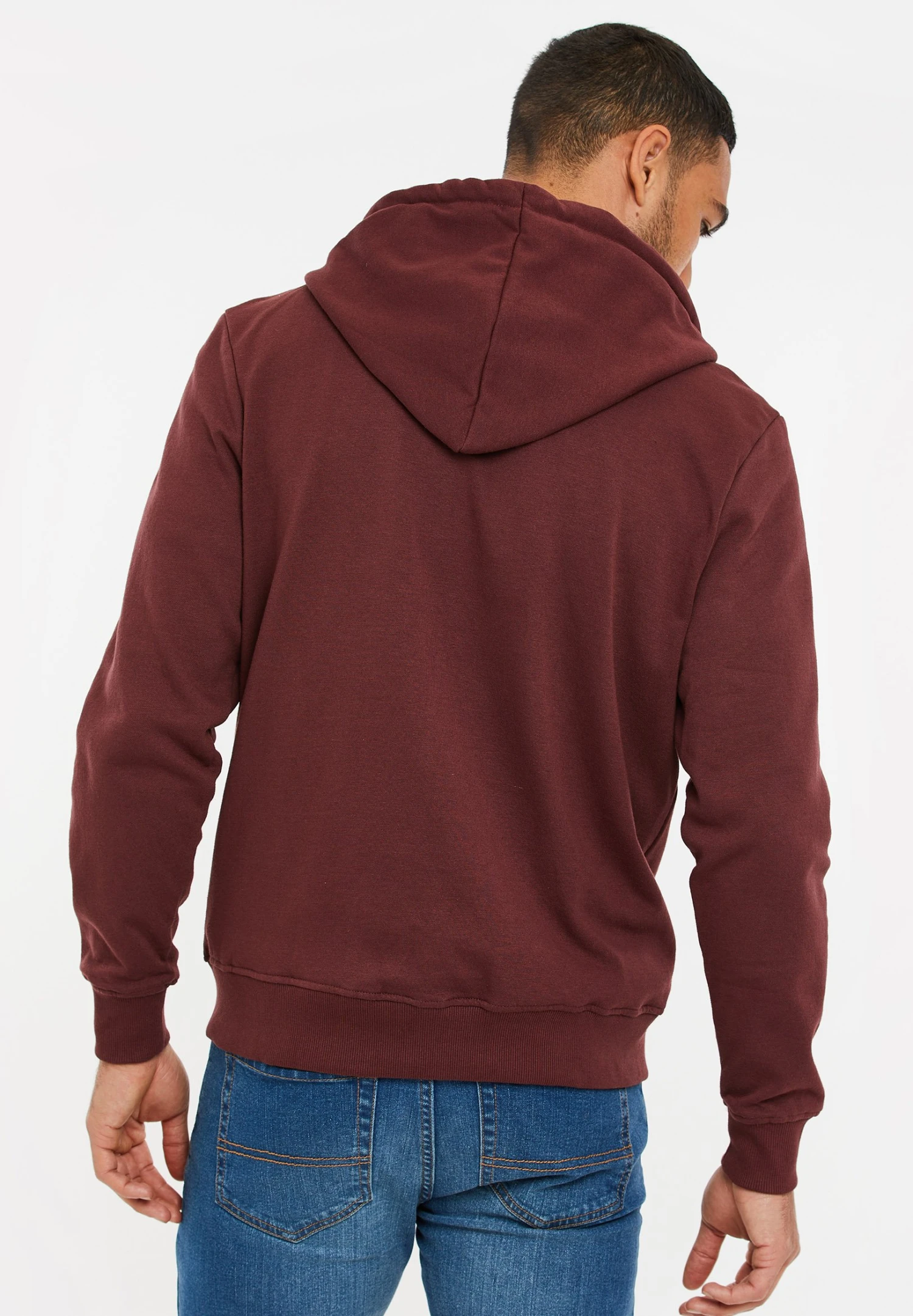 Threadbare Tangerine - Sweater Met Rits - Burgundy 5 Threadbare Tangerine - Sweater Met Rits - Burgundy - Afbeelding 3