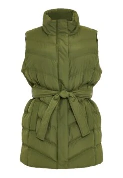 Threadbare Thb Cruz Funnel Neck - Bodywarmer - Khaki -eleanor & daniel a1679819c5fb4d9d878d537e5378887a