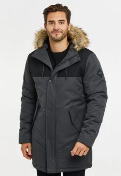 Threadbare Parkston - Winterjas - BlackCharcoal