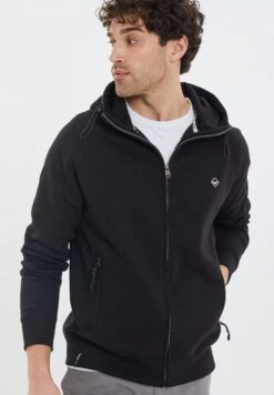 Threadbare Zip Through Radium - Sweater Met Rits - Black