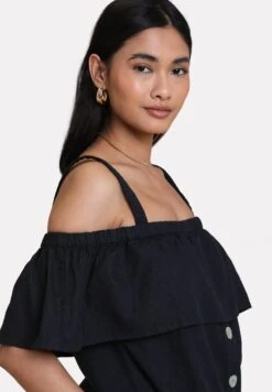 Threadbare Thb Aspen Bardot - Blouse - Black -eleanor & daniel a70802d090cd4f33825ba0b11813d578