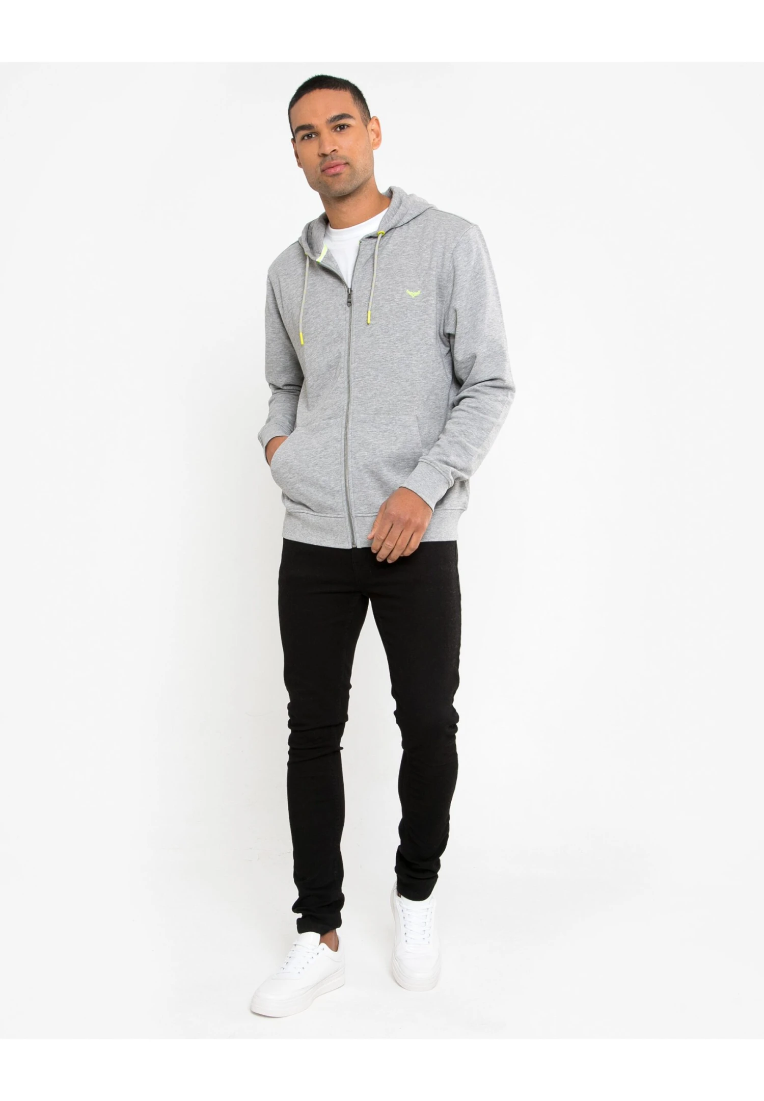 Threadbare Tangerine - Sweater Met Rits - Grau 4 Threadbare Tangerine - Sweater Met Rits - Grau - Afbeelding 2