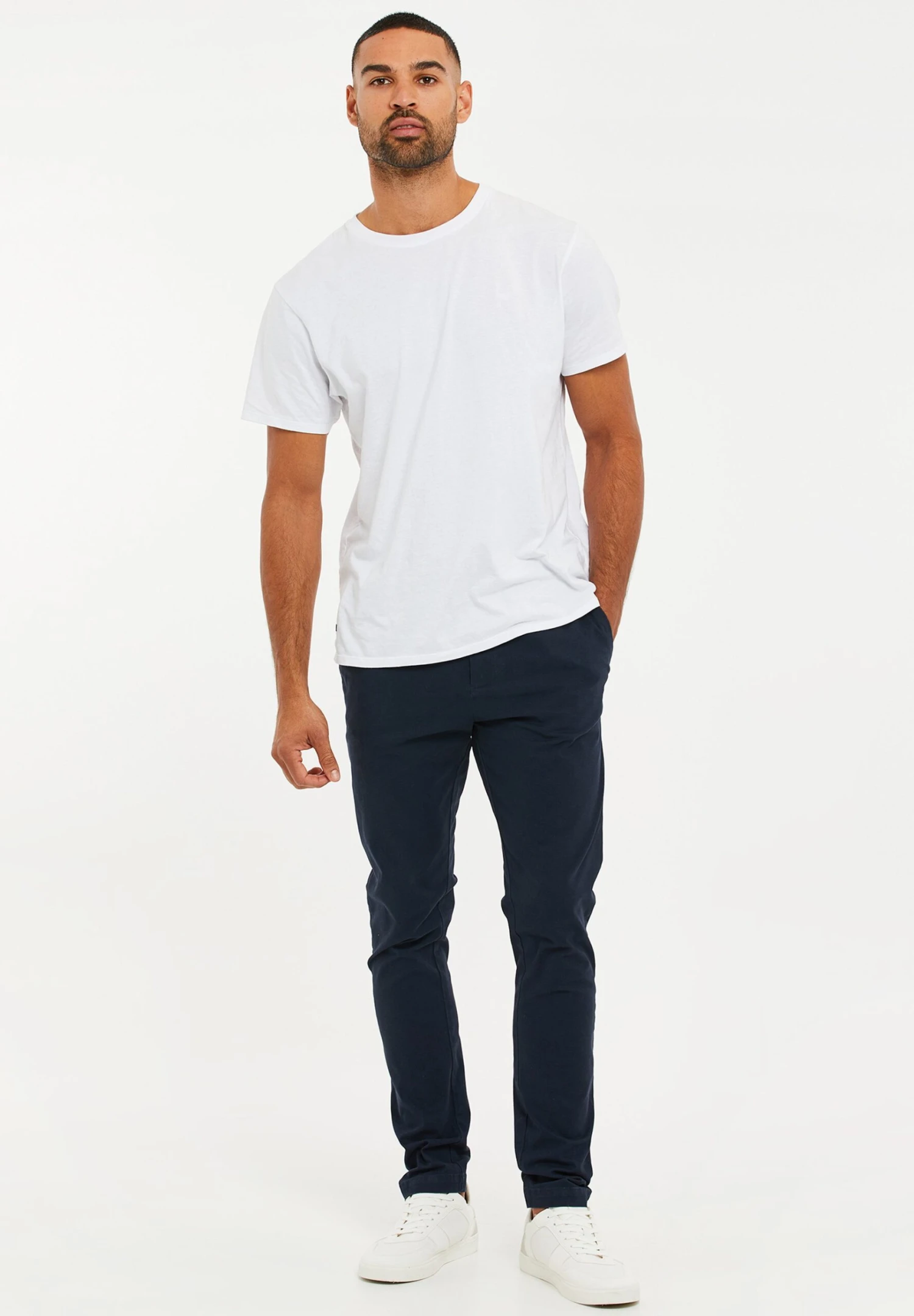 Threadbare Stretch Marley - Chino - Navy 4 Threadbare Stretch Marley - Chino - Navy - Afbeelding 2