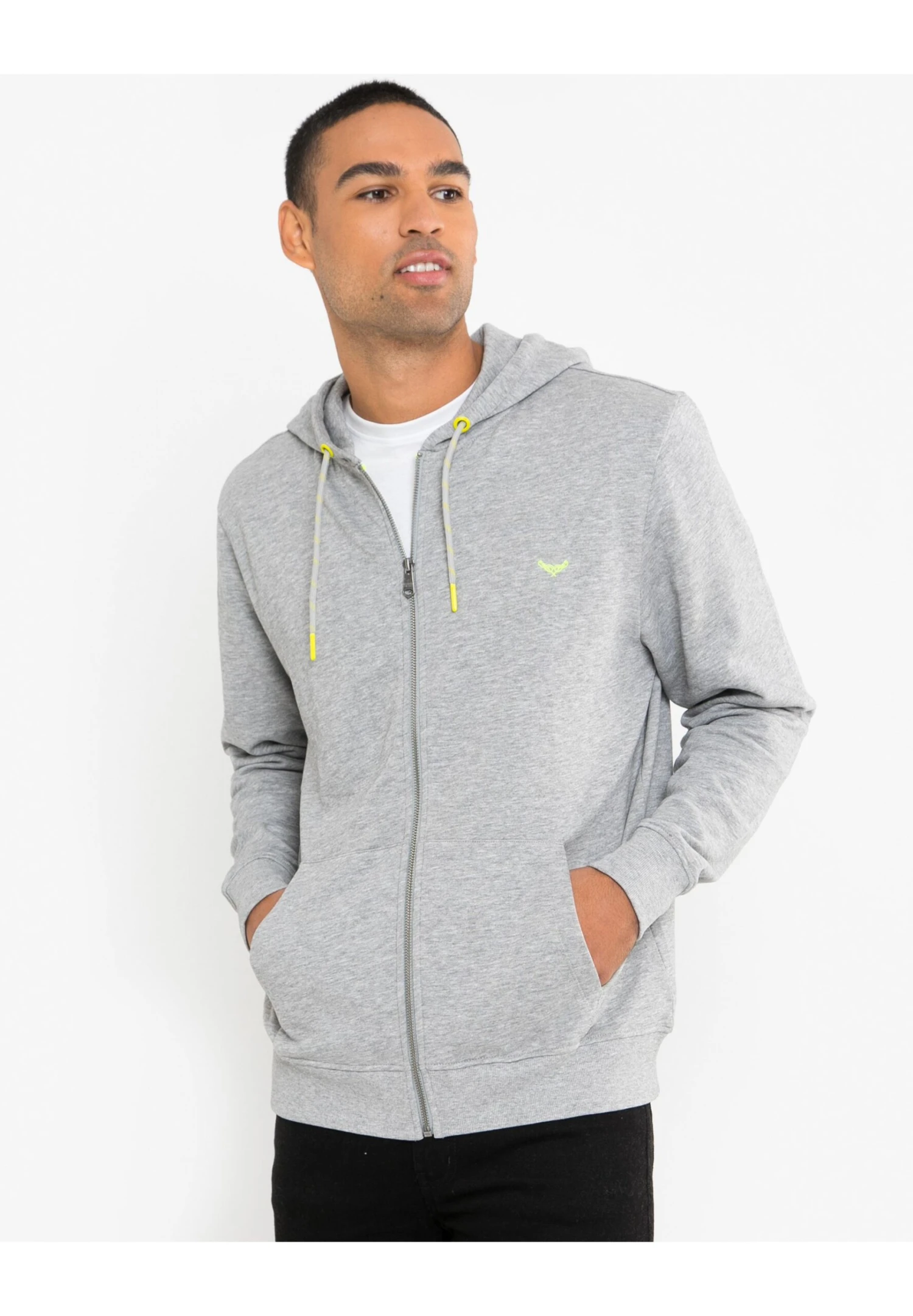 Threadbare Tangerine - Sweater Met Rits - Grau 3 Threadbare Tangerine - Sweater Met Rits - Grau