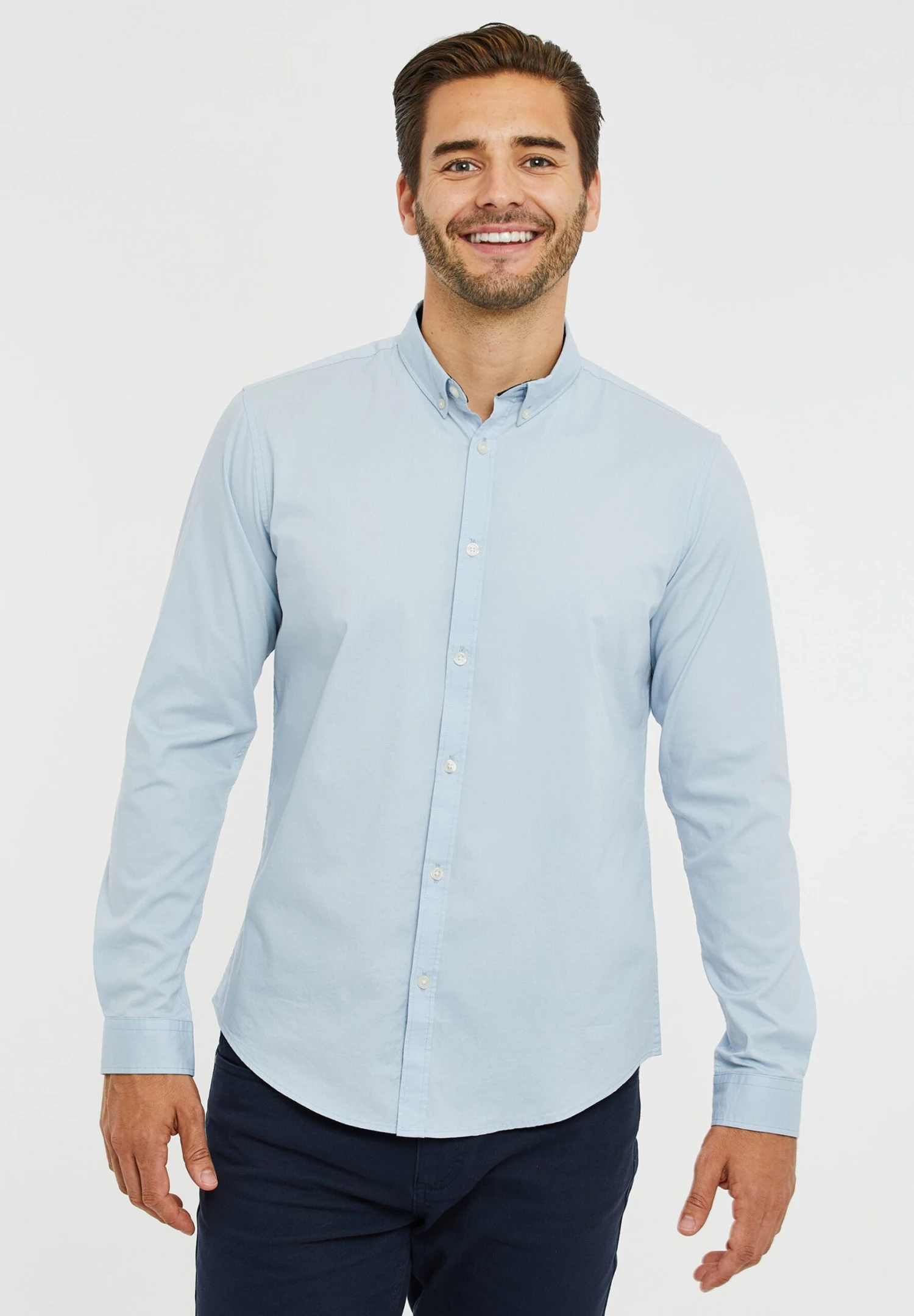 Threadbare Dapper - Overhemd - Sky 3 Threadbare Dapper - Overhemd - Sky