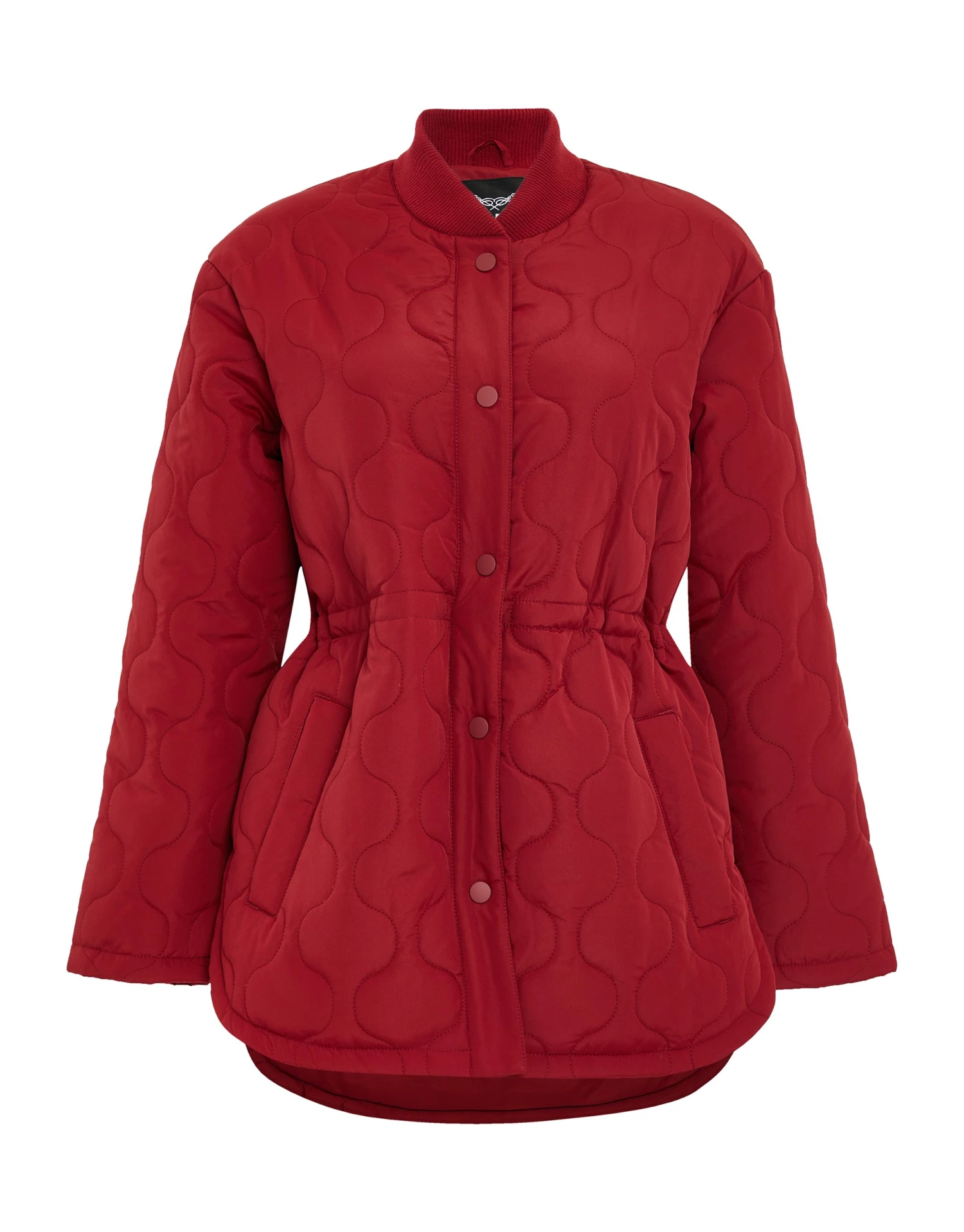 Threadbare Thb- Halflange Jas - Dark Red 8 Threadbare Thb- Halflange Jas - Dark Red - Afbeelding 6