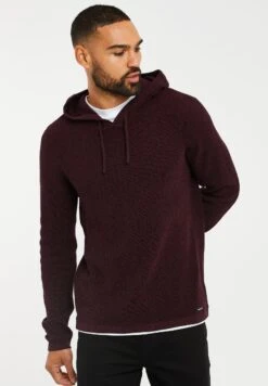 Threadbare Grayson - Trui - Burgundy Black Twist