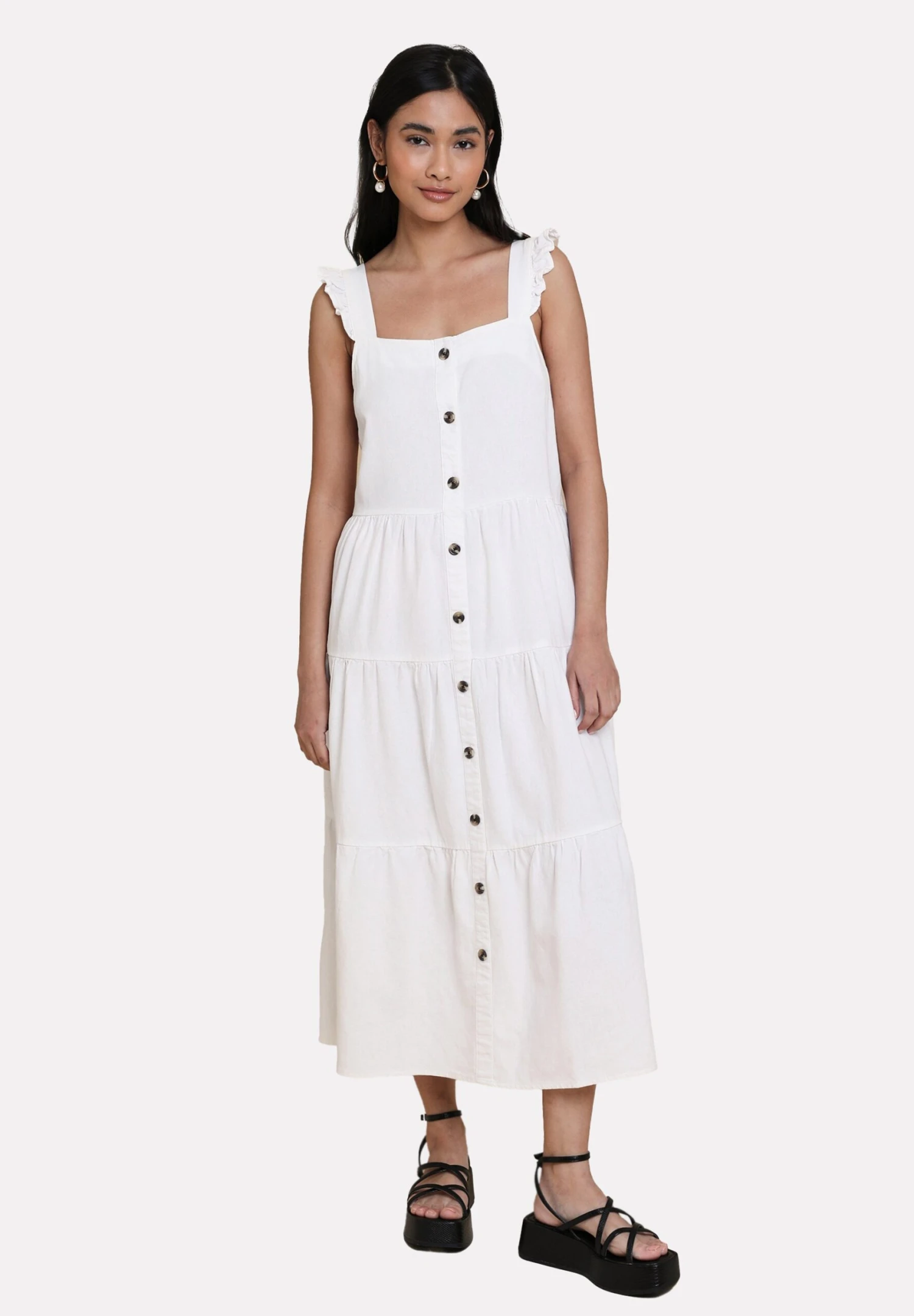 Threadbare Oak Flutter - Blousejurk - White 4 Threadbare Oak Flutter - Blousejurk - White - Afbeelding 2