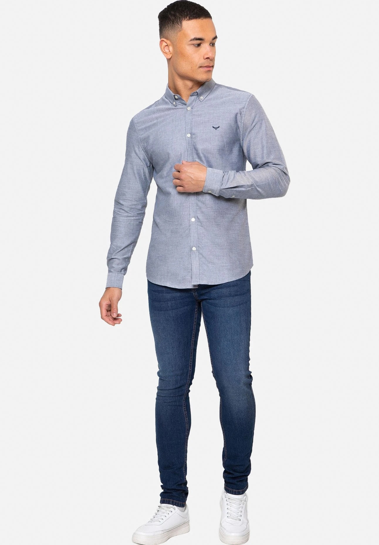Threadbare Oxford Beacon - Overhemd - Denim 4 Threadbare Oxford Beacon - Overhemd - Denim - Afbeelding 2