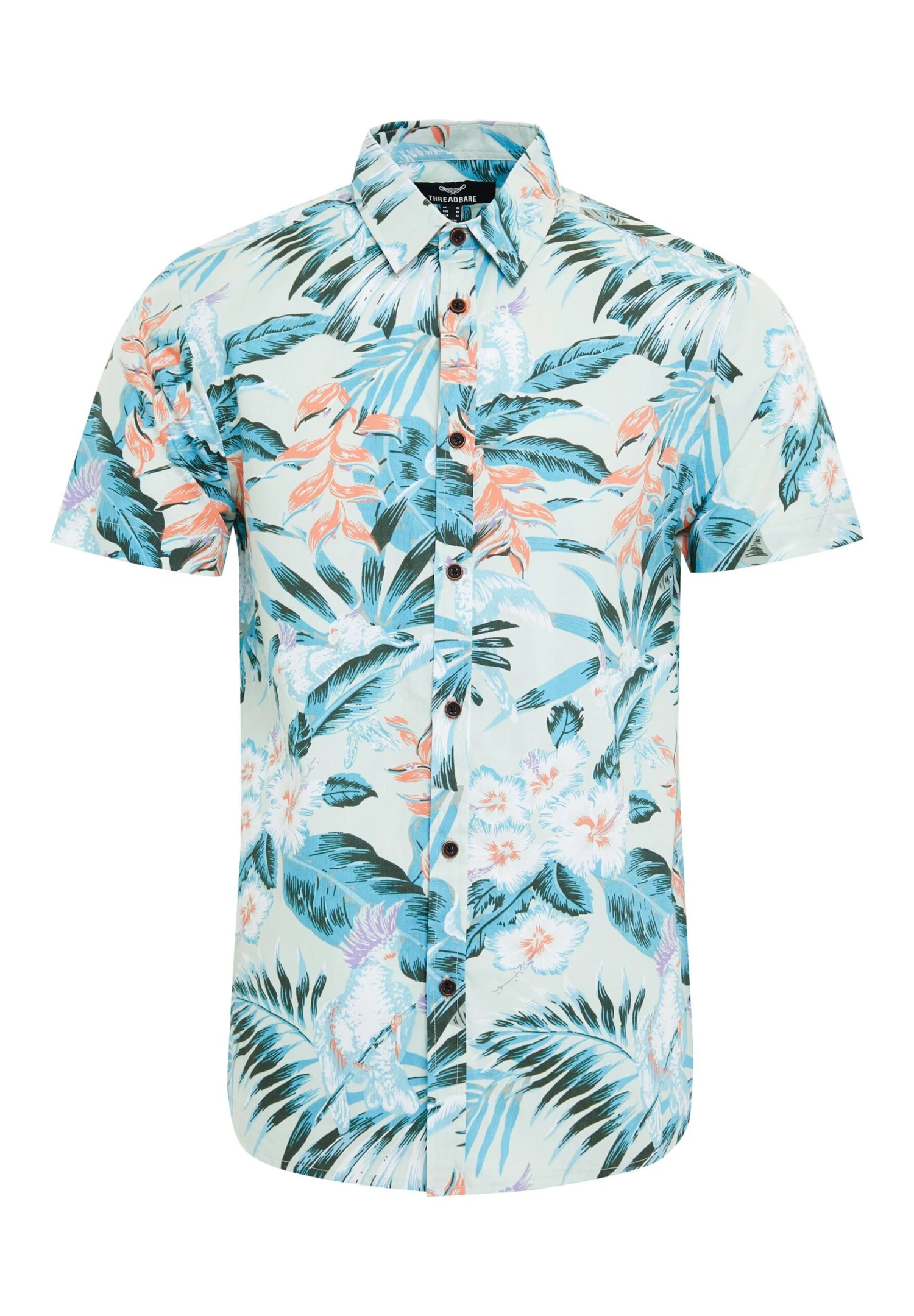 Threadbare Thbtropical - Overhemd - Mint 7 Threadbare Thbtropical - Overhemd - Mint - Afbeelding 5