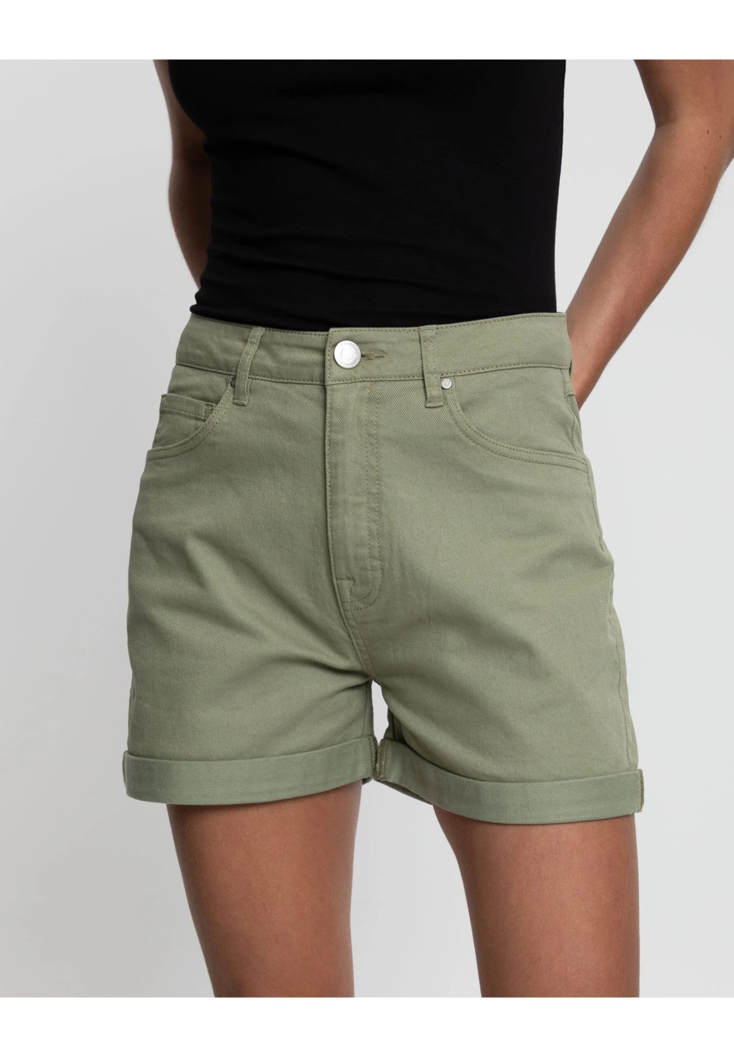 Threadbare Calais Classic - Jeansshort - Olive 6 Threadbare Calais Classic - Jeansshort - Olive - Afbeelding 4