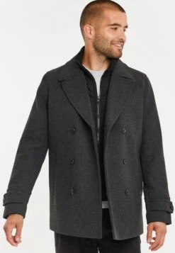 Threadbare Saile Luxe - Halflange Jas - Charcoal