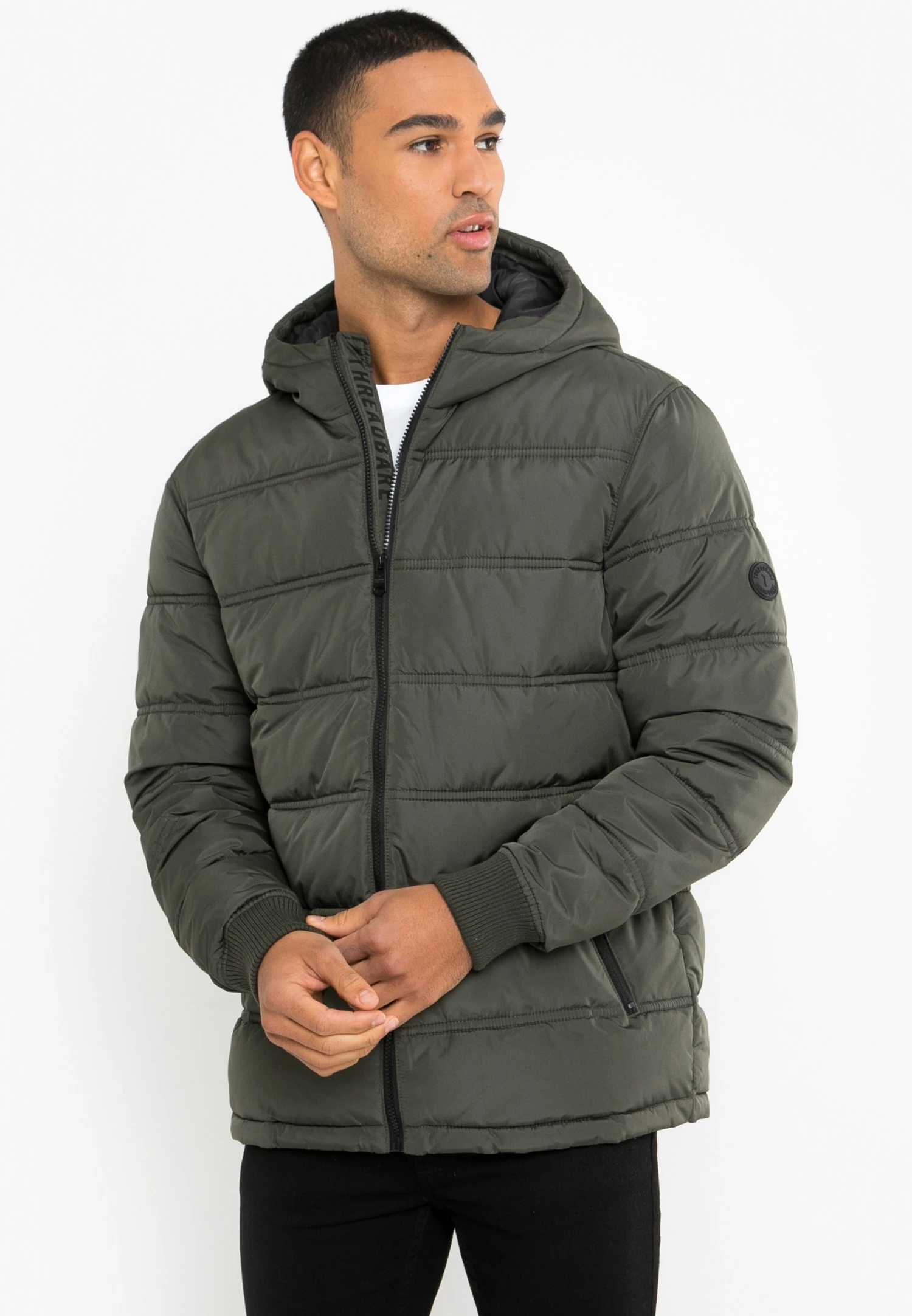 Threadbare Beechwood Padded Übergangsjacke - Jas - Khaki 3 Threadbare Beechwood Padded Übergangsjacke - Jas - Khaki