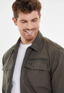 Threadbare E Thb Shacket Chaser - Jas - Khaki -eleanor & daniel bc64f621413f4519a68574ef73a826ab