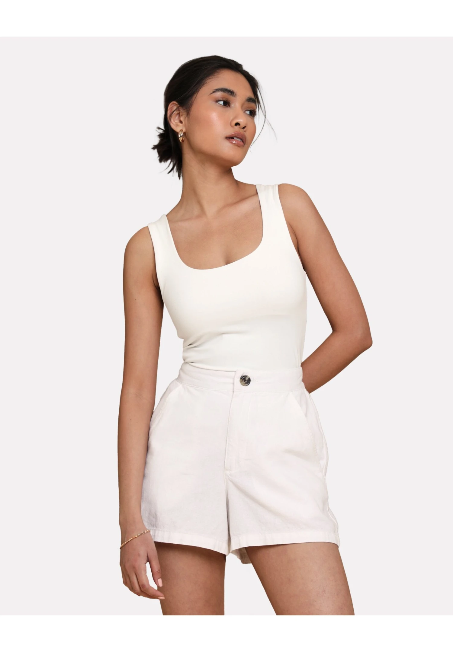 Threadbare Thb Cactus Class - Shorts - White 3 Threadbare Thb Cactus Class - Shorts - White