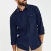 Threadbare Thb Lslv Collins - Overhemd - Navy -eleanor & daniel c0665544d0834a4699d840da15d469a7