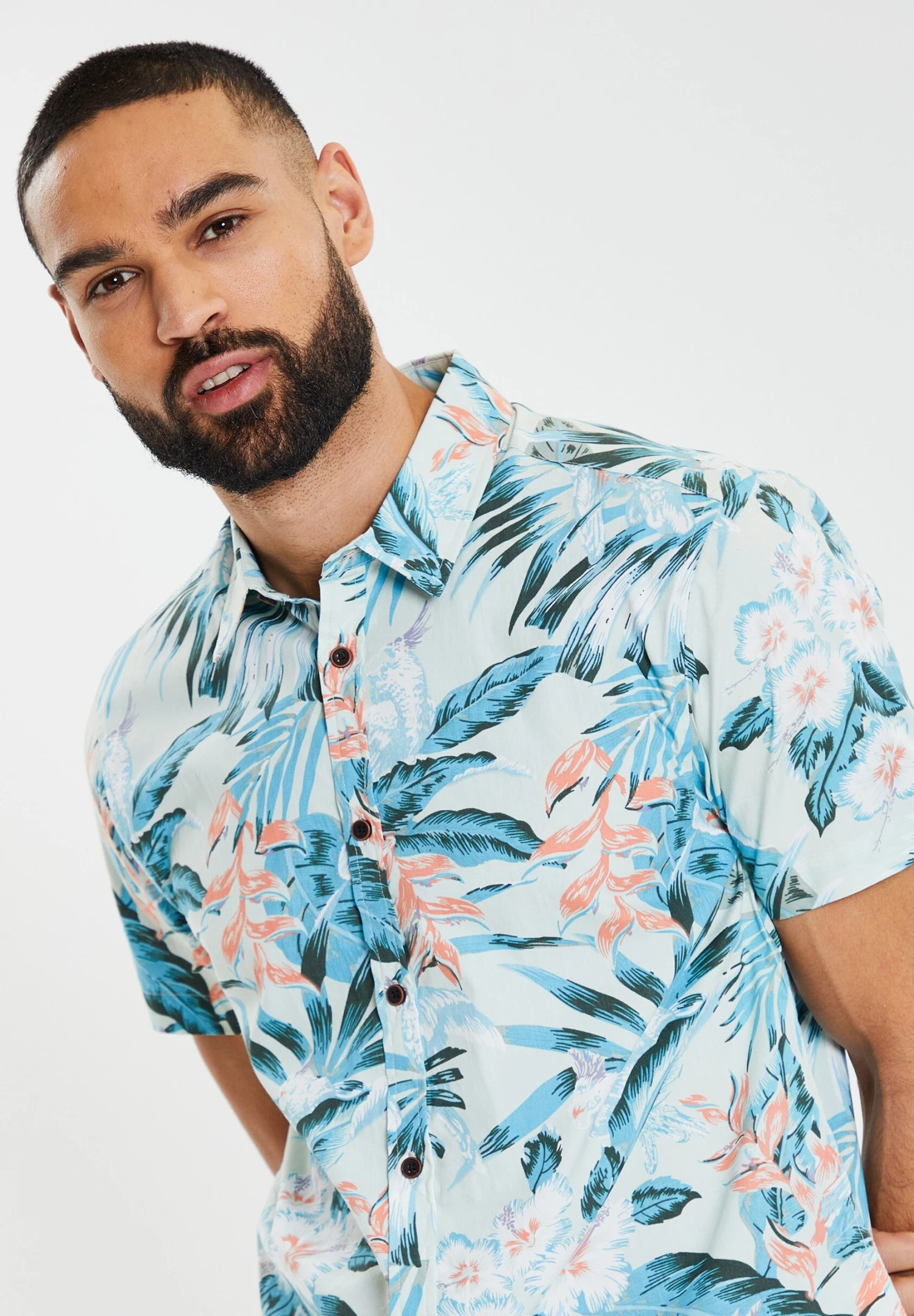 Threadbare Thbtropical - Overhemd - Mint 6 Threadbare Thbtropical - Overhemd - Mint - Afbeelding 4