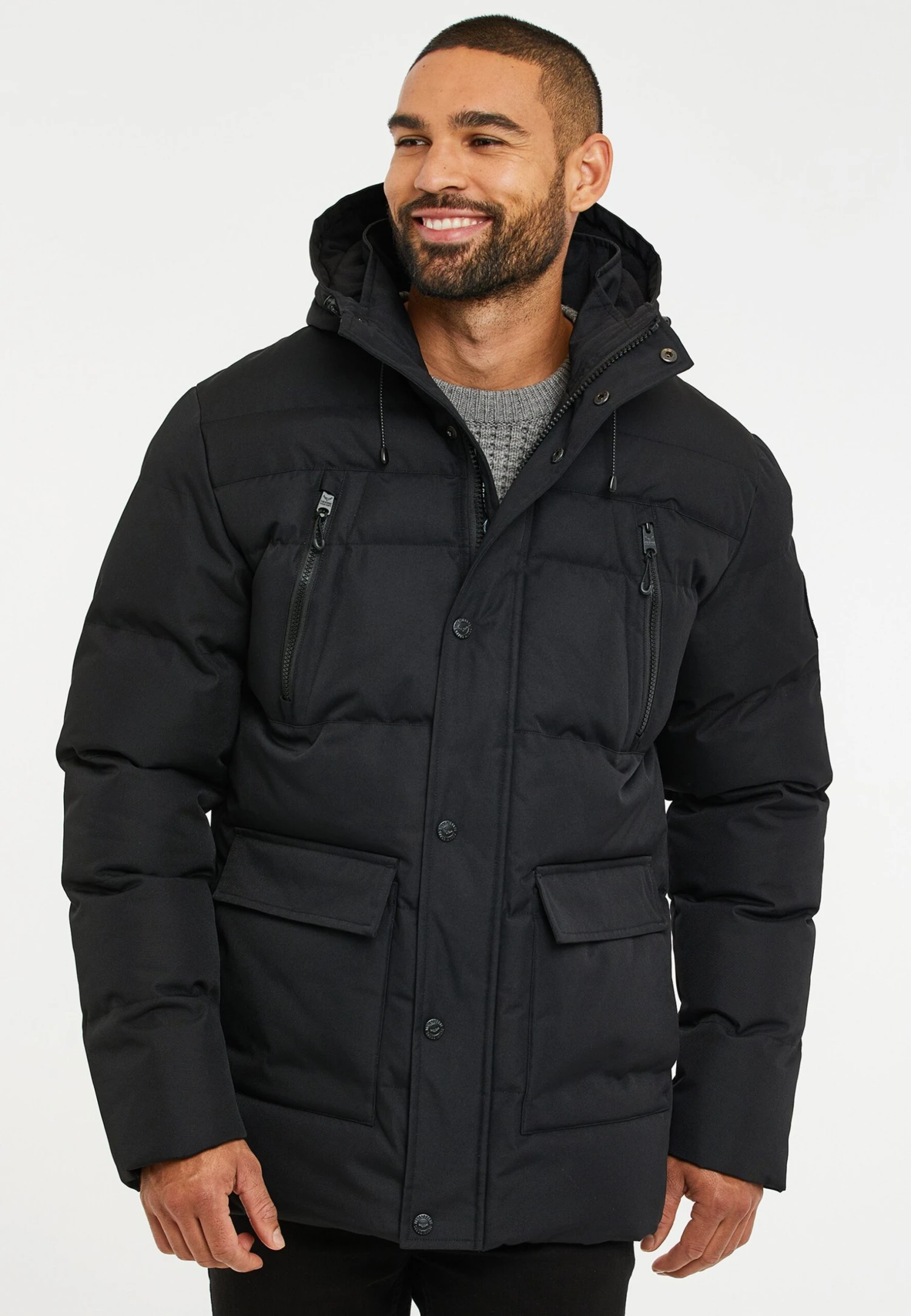 Threadbare Jackton - Winterjas - Black 3 Threadbare Jackton - Winterjas - Black