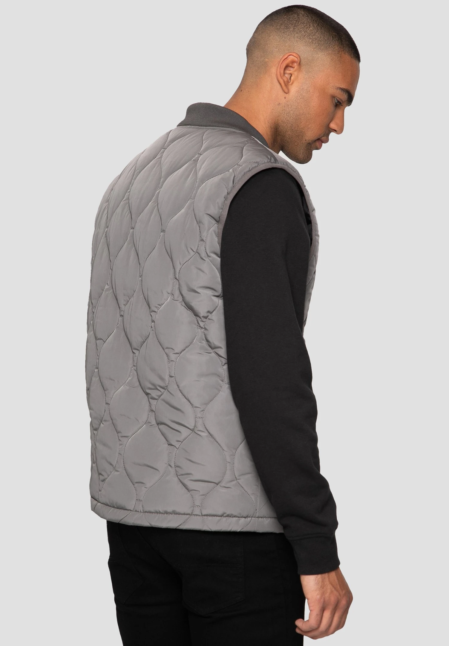 Threadbare Track - Bodywarmer - Grey 5 Threadbare Track - Bodywarmer - Grey - Afbeelding 3