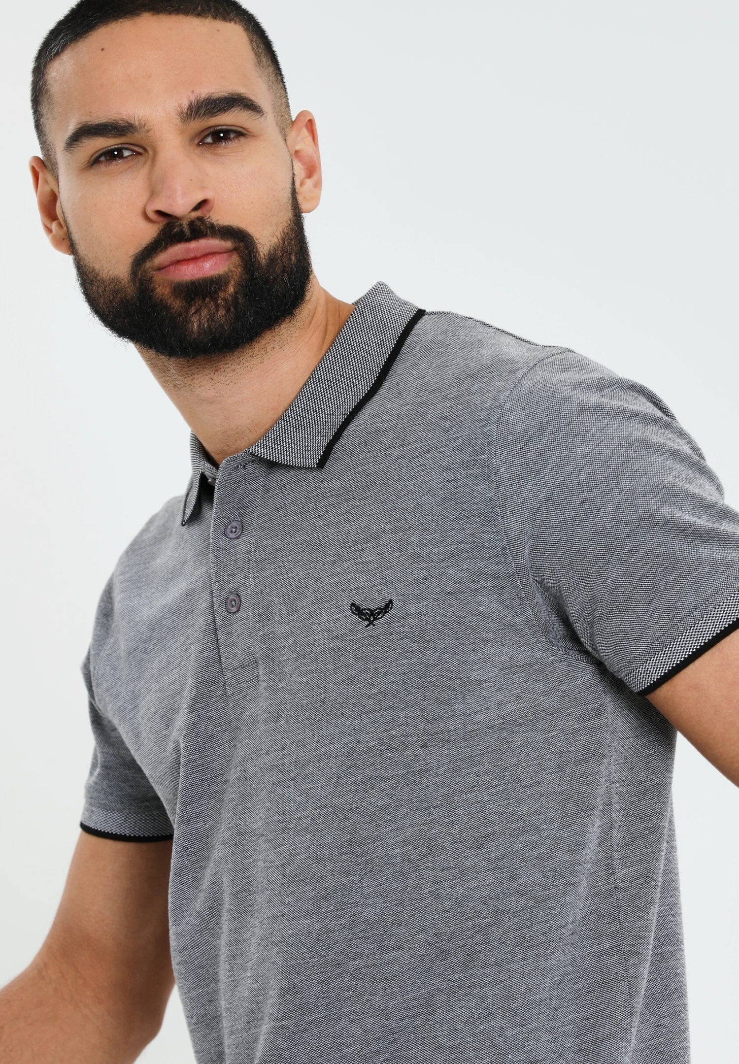 Threadbare Thb Kincaid - Poloshirt - Grey Marl 6 Threadbare Thb Kincaid - Poloshirt - Grey Marl - Afbeelding 4
