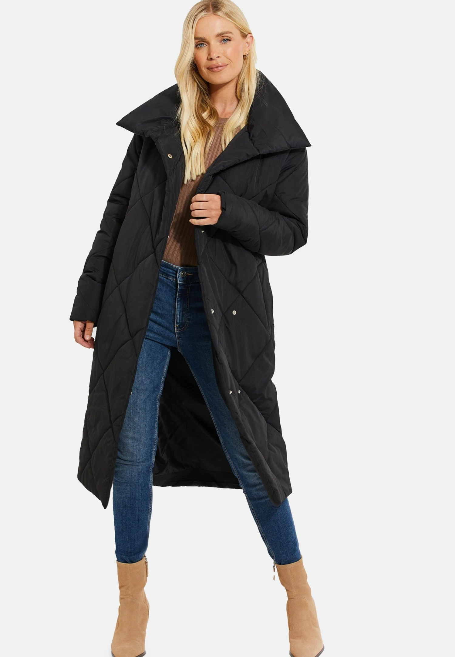 Threadbare Peridot Quilted Puffer - Winterjas - Black 4 Threadbare Peridot Quilted Puffer - Winterjas - Black - Afbeelding 2