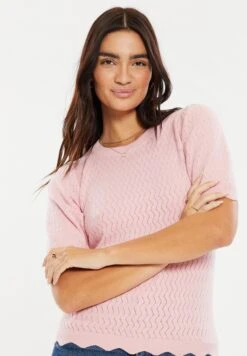 Threadbare Thb Auckland Pointelle - T-Shirt Basic - Blush 10 Threadbare Thb Auckland Pointelle - T-Shirt Basic - Blush -eleanor & daniel d22f561d1aba46f4915d237a9b563df6
