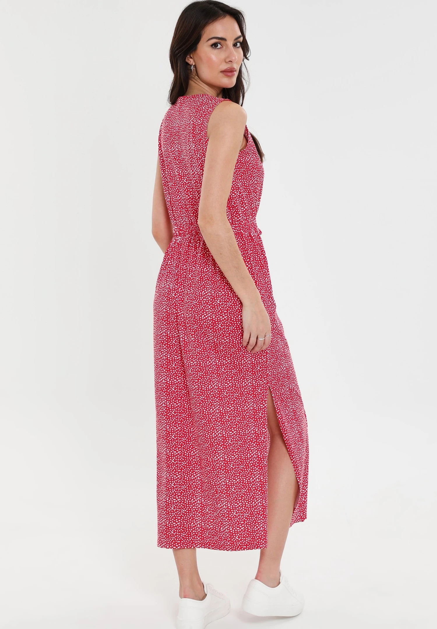 Threadbare Thb Hopper Midi- Jurk - Red Spot 5 Threadbare Thb Hopper Midi- Jurk - Red Spot - Afbeelding 3