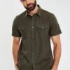 Threadbare Overhemd - Khaki