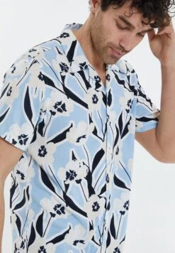 Threadbare Walmer - Overhemd - Sky -eleanor & daniel d534b660cfc54960a74723aa548331f6