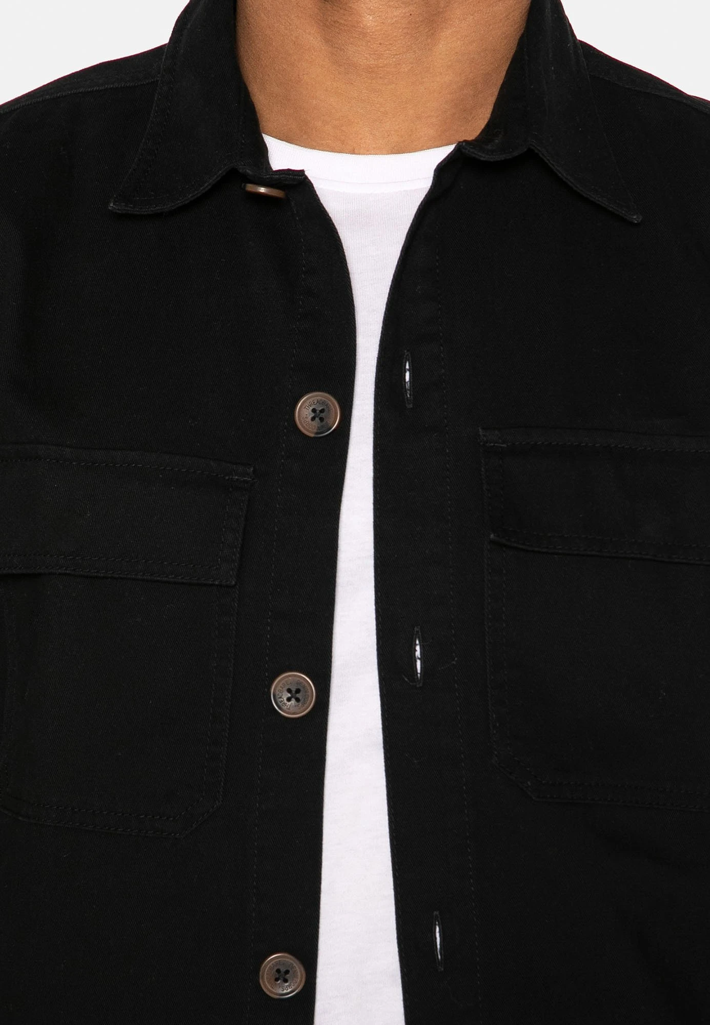 Threadbare Ozone - Lichte Jas - Schwarz 6 Threadbare Ozone - Lichte Jas - Schwarz - Afbeelding 4