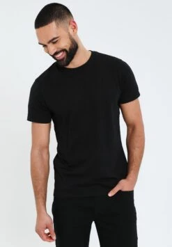 Threadbare Thb Tee Litchfield Pk A 3Pack - T-Shirt Basic - Offwhite Black -eleanor & daniel d7023de98a48485bae279094f2cfc048