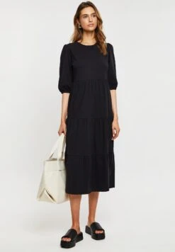 Threadbare Finn Midi Tiered - Jurk - Black
