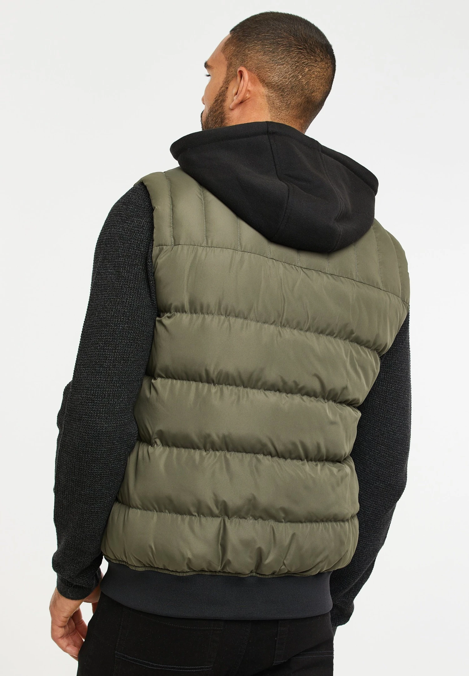 Threadbare Thb Busby - Bodywarmer - Khaki 5 Threadbare Thb Busby - Bodywarmer - Khaki - Afbeelding 3