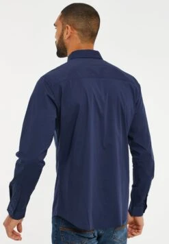 Threadbare Dapper - Overhemd - Navy -eleanor & daniel de5ac059f27b4f9f914c12817492dc4e