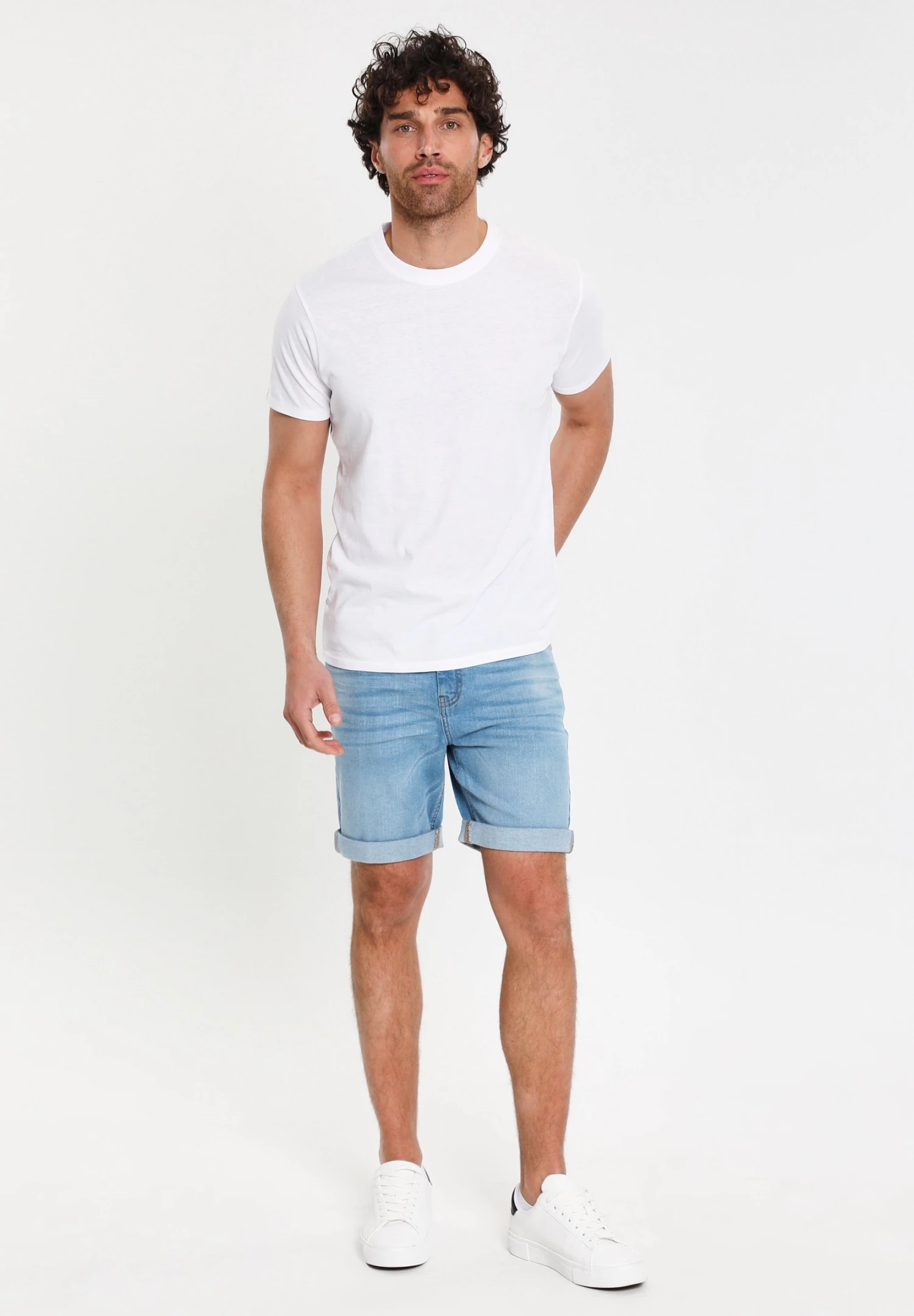 Threadbare Thb Burt - Jeansshort - Light Wash 4 Threadbare Thb Burt - Jeansshort - Light Wash - Afbeelding 2