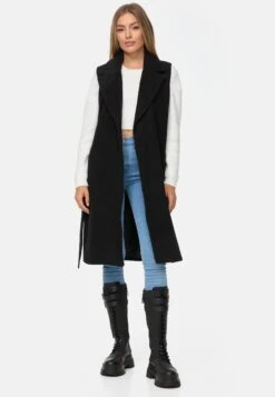 Threadbare Suhail Belted Formall- Bodywarmer - Black -eleanor & daniel e0f01ab2a4e34d79827708c566d0886a