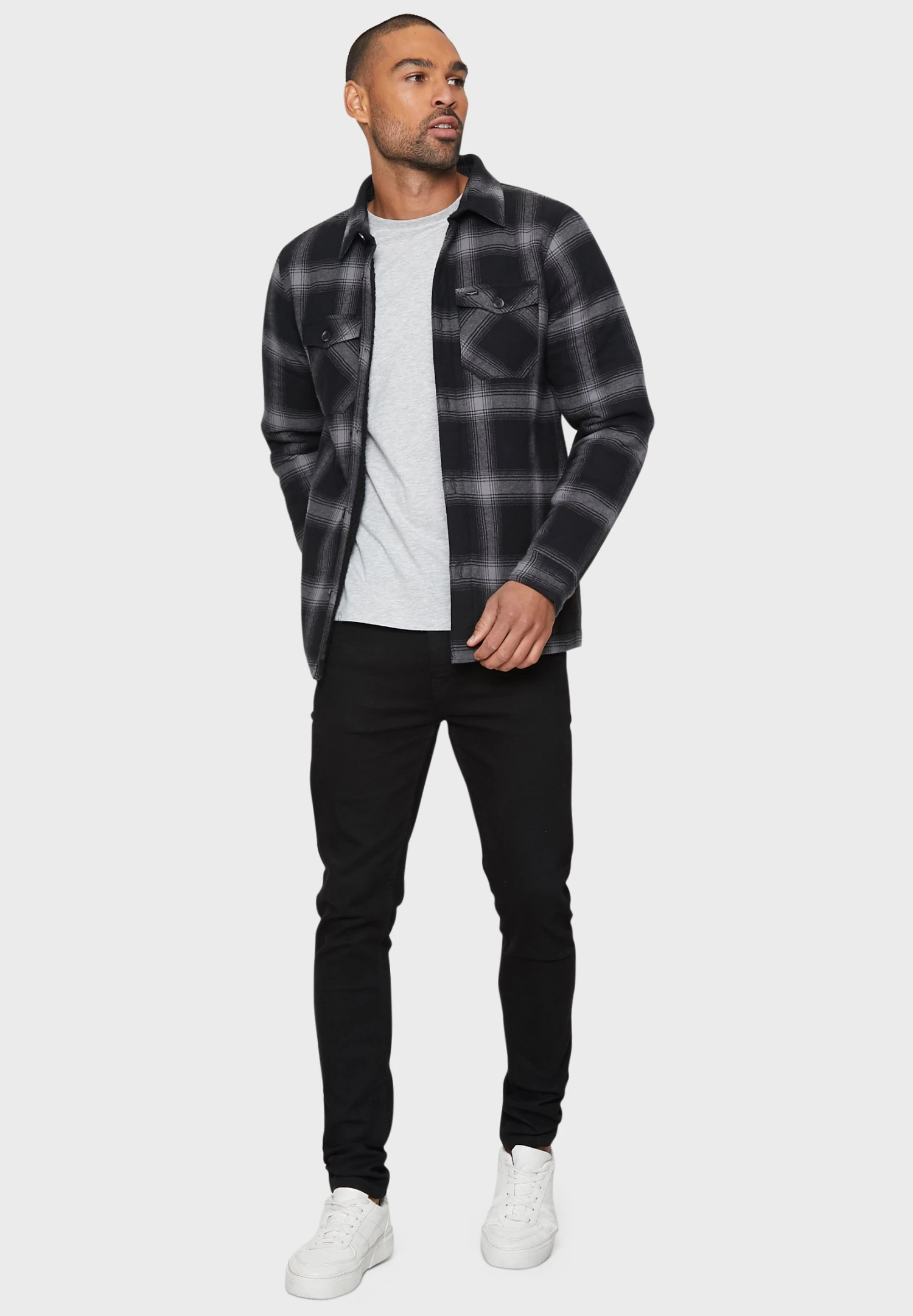 Threadbare Caro France- Overhemd - Black Check 4 Threadbare Caro France- Overhemd - Black Check - Afbeelding 2